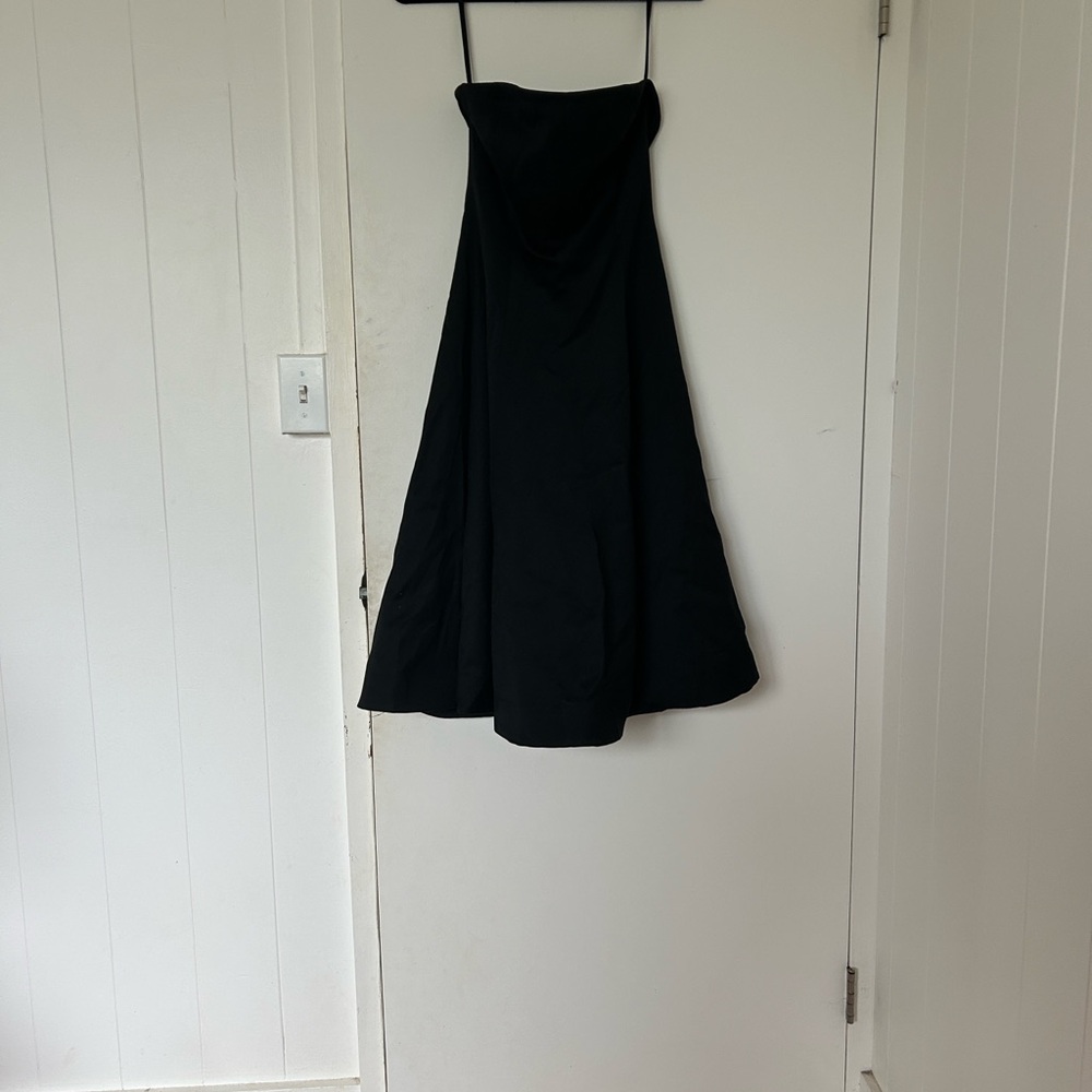 J. Crew Strapless Black Dress